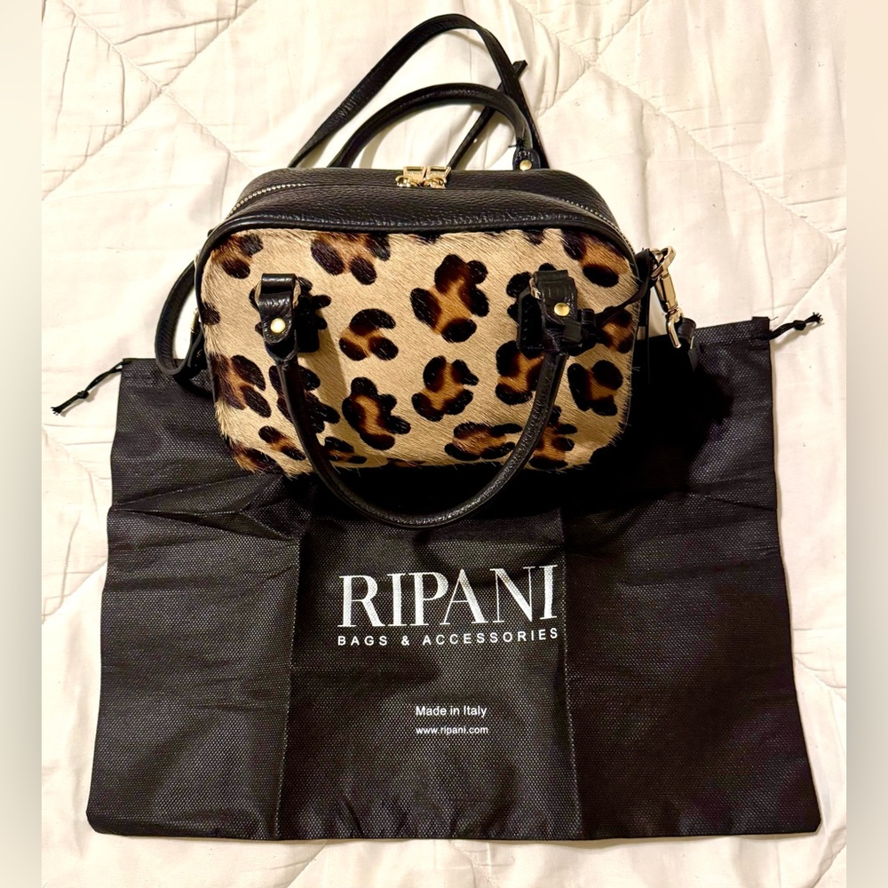 Ripani Leather/Sheepskin Handbag